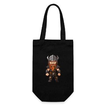 Viking Warrior Odin - Gift Bag for Bottles - black - Front