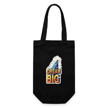 Dream Big Staircase Ascend - Gift Bag for Bottles - black - Front