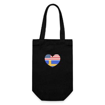 Schweden Schwedisch - Geschenkbeutel für Flaschen - Schwarz - Vorne