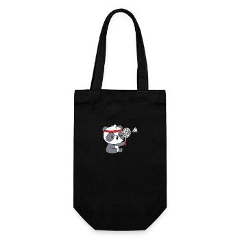 Badminton - Gift Bag for Bottles - black - Front