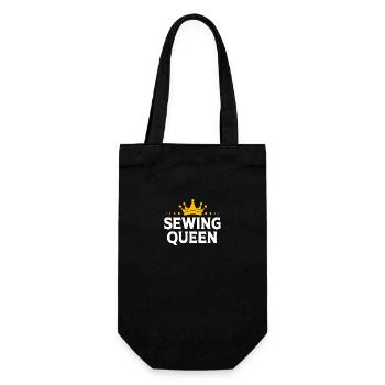Sewing Machine Seamstress Queen Queen - Gift Bag for Bottles - black - Front