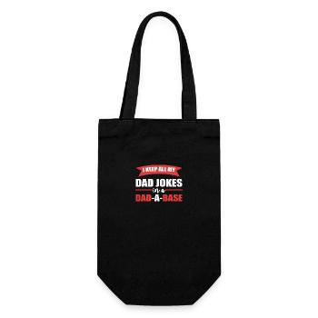 Dad Joke Father's Day Funny Sayings - Gift Bag for Bottles - black - Front