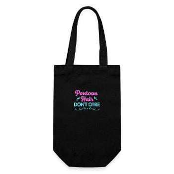Pontoon Boat Boat Boats - Gift Bag for Bottles - black - Front