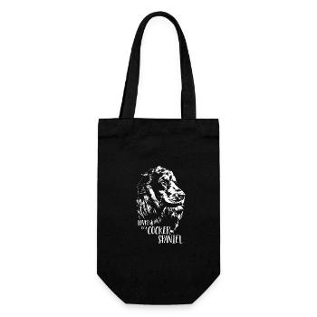 COCKER SPANIEL Dog Saying Dogs Saying Dogs - Gift Bag for Bottles - black - Front