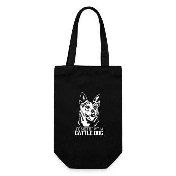 La vie de chien de bétail est meilleure Hunde Hund Wilsigns - Sac à bouteille - noir - Devant