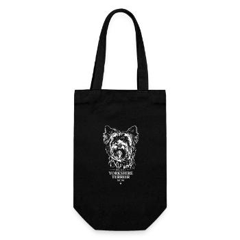 Yorkshire Terrier Mom Dog Dog Wilsigns - Gift Bag for Bottles - black - Front