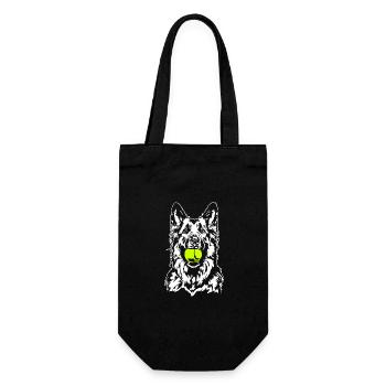 German Longhaired German Shepherd Dogs Wilsigns - Gift Bag for Bottles - black - Front