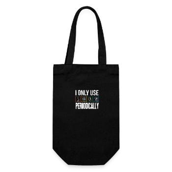 Periodic table - Gift Bag for Bottles - black - Front