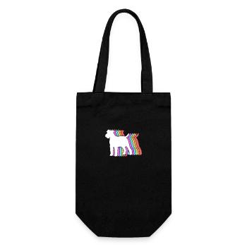 Airedale Terrier - Geschenkbeutel für Flaschen - Schwarz - Vorne
