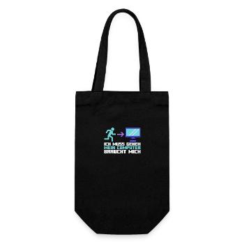 Computer Zocker Programmierer Administrator Gamer - Geschenkbeutel für Flaschen - Schwarz - Vorne