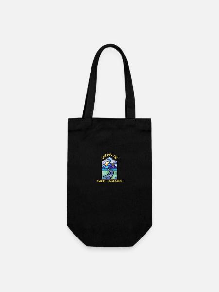 Way of St James stained glass window - Gift Bag for Bottles - black