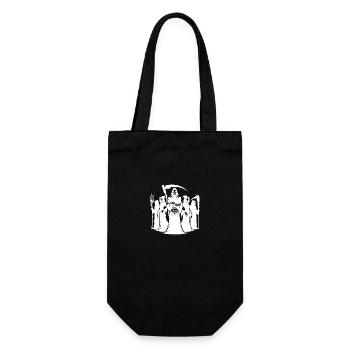 Halloween Spooky Party de groupe avec citrouille - Sac à bouteille - noir - Devant