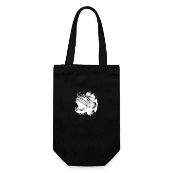 deep-sea fish with sharp teeth - Gift Bag for Bottles - black - Front