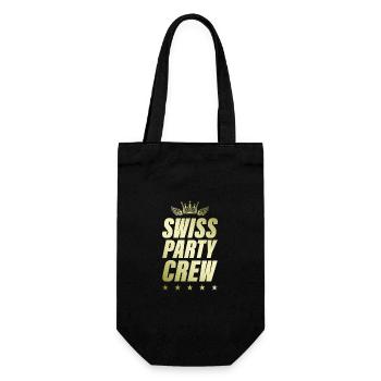 Swiss Party Crew Gold Switzerland - Gift Bag for Bottles - black - Front