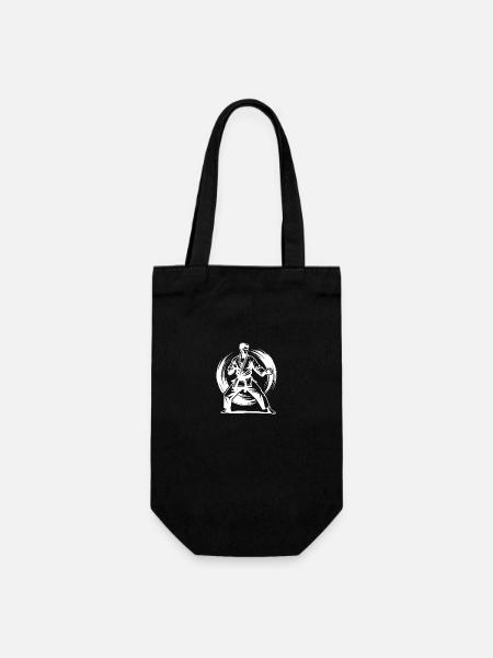 Maître de karaté traditionnel Respect et pouvoir - Sac à bouteille - noir