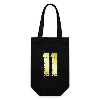 11 Number Vintage - Gift Bag for Bottles - black - Front