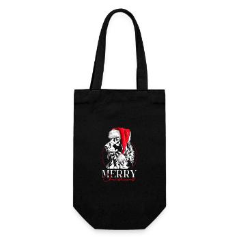 Père Noël irlandais Setter joyeux Noël chiens Wilsigns - Sac à bouteille - noir - Devant