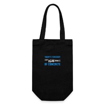 Beton Betonfertiger Betonmischer - Geschenkbeutel für Flaschen - Schwarz - Vorne