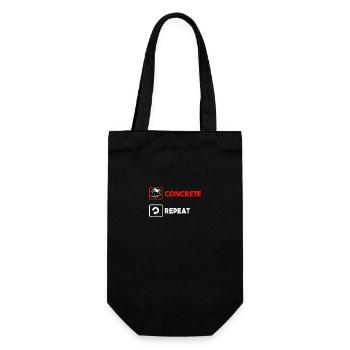 Beton Betonfertiger Betonmischer - Geschenkbeutel für Flaschen - Schwarz - Vorne