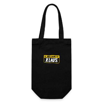 Klaus - Geschenkbeutel für Flaschen - Schwarz - Vorne