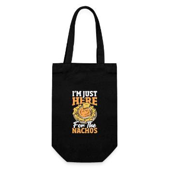 I'm only here for the nachos - Gift Bag for Bottles - black - Front