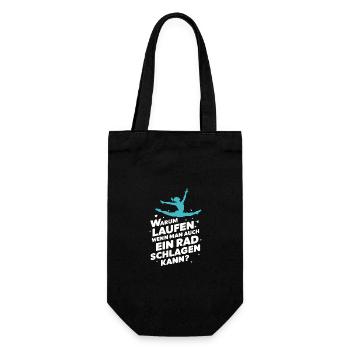 Gymnast Acrobatics Gymnastics Gymnastics - Gift Bag for Bottles - black - Front