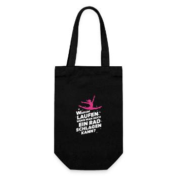 Gymnast Acrobatics Gymnastics Gymnastics - Gift Bag for Bottles - black - Front
