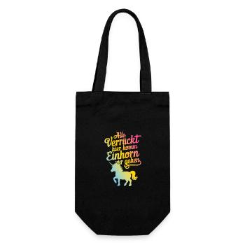 Unicorn Unicorns Mythical Creatures Mystical - Gift Bag for Bottles - black - Front