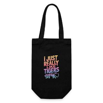 Tiger Animal Zoo Wild Animal - Gift Bag for Bottles - black - Front