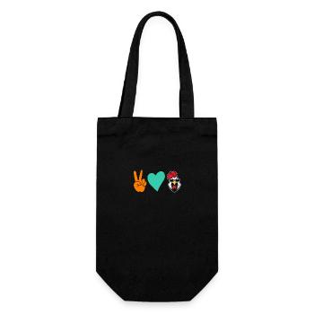 Chicken Rooster - Gift Bag for Bottles - black - Front