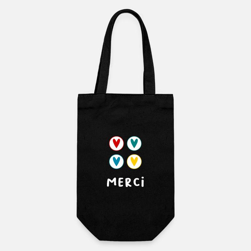 MERCI. MERCI MAÎTRESSE. CADEAU MAÎTRESSE. VACANCES - Sac à bouteille - noir