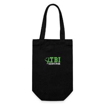 Traumatic brain injury - Gift Bag for Bottles - black - Front