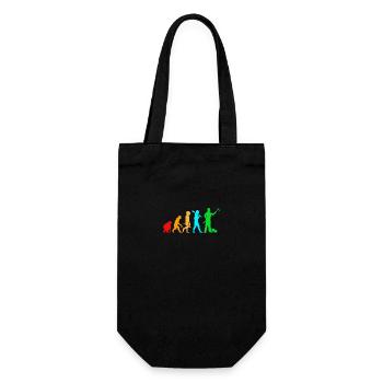 Maler Evolution - Geschenkbeutel für Flaschen - Schwarz - Vorne