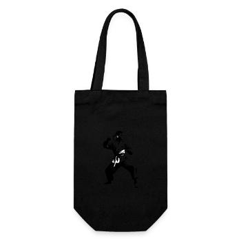 Karaté Combattant - Arts Martiaux Sports Autocollant - Sac à bouteille - noir - Devant
