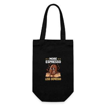 Espresso More Espresso Less Depresso - Gift Bag for Bottles - black - Front