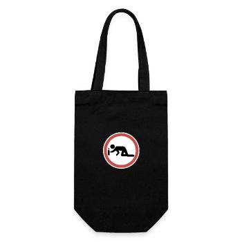 Optimal party shirt - Gift Bag for Bottles - black - Front