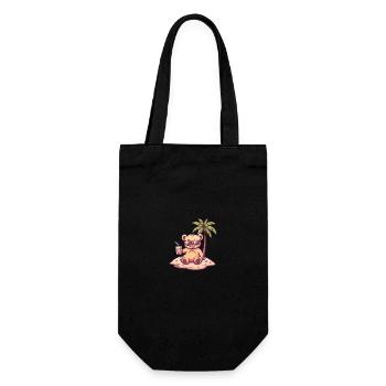 Palmier d’été de l’île aux Ours - Sac à bouteille - noir - Devant