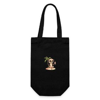 Vacances d’été de suricate - Sac à bouteille - noir - Devant