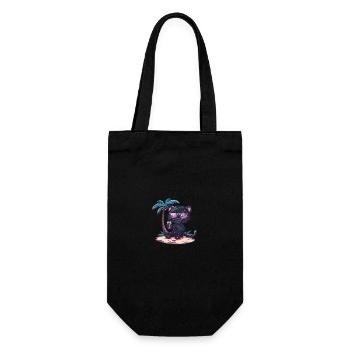 Palmier d’été de l’île Panther - Sac à bouteille - noir - Devant