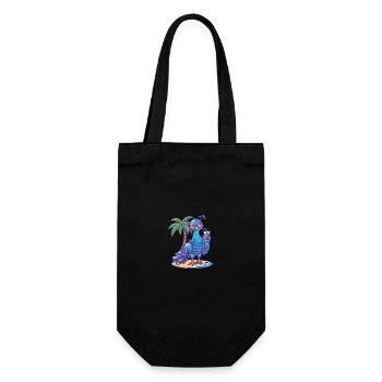 Peacock Bird Island Palmier d’été - Sac à bouteille - noir - Devant