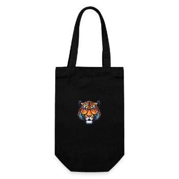 Tiger Head Cool - Gift Bag for Bottles - black - Front