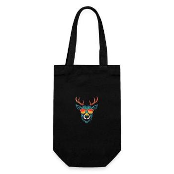 Deer Head Cool - Gift Bag for Bottles - black - Front