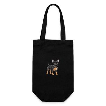 French Bulldog Dog - Gift Bag for Bottles - black - Front