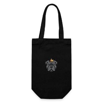 Couronne de tête de chien Mastiff - Sac à bouteille - noir - Devant