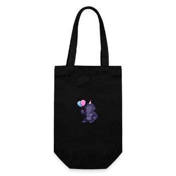Bande dessinée d’anniversaire de gorille - Sac à bouteille - noir - Devant