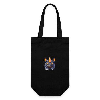 Rhinocéros Halloween Animal - Sac à bouteille - noir - Devant