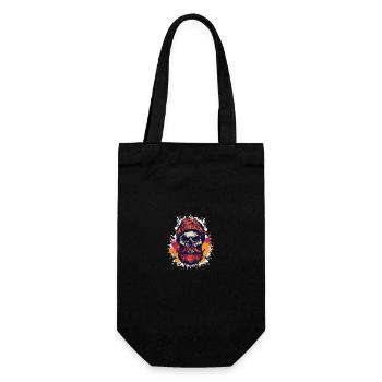 Lumberjack Skull Lumberjack - Gift Bag for Bottles - black - Front