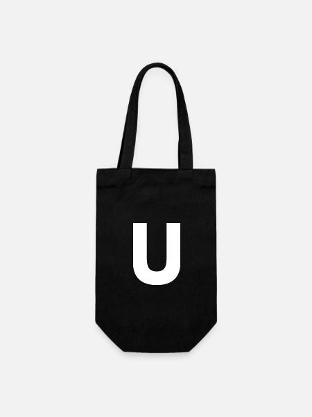 U - Gift Bag for Bottles - black