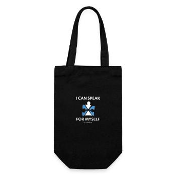 Autism I Can Speak For Myself - Gift Bag for Bottles - black - Front