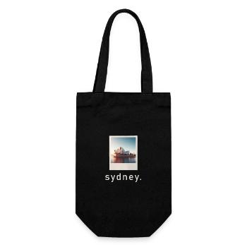 Opéra de Sydney Photo rétro - Sac à bouteille - noir - Devant